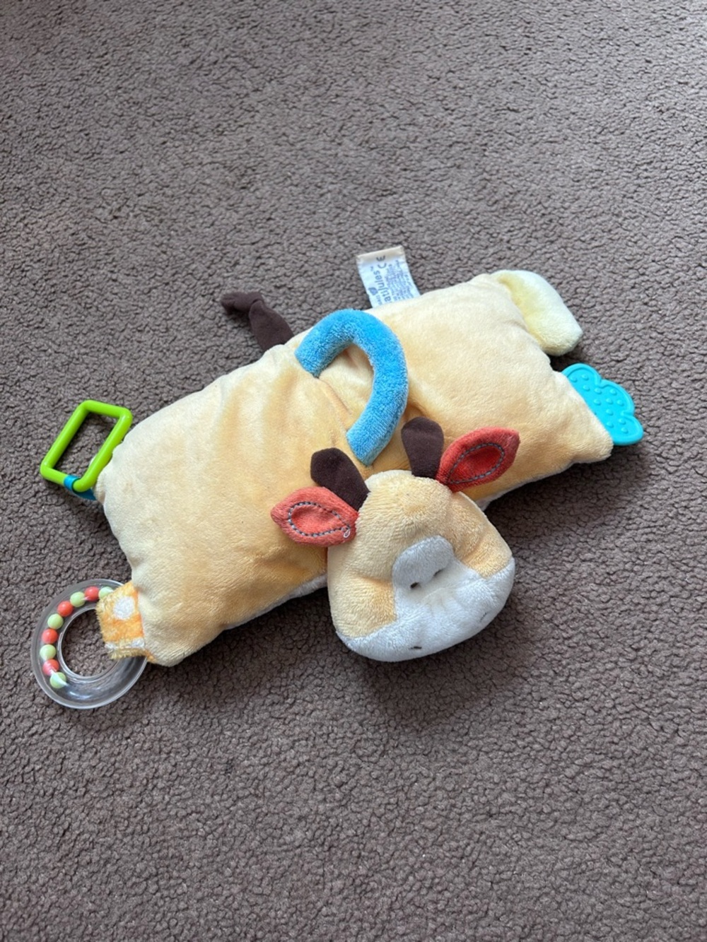 Nat & Jules Demdaco Stuffed Cow “Pillow Pet” Baby Toy Plushie Stuffie